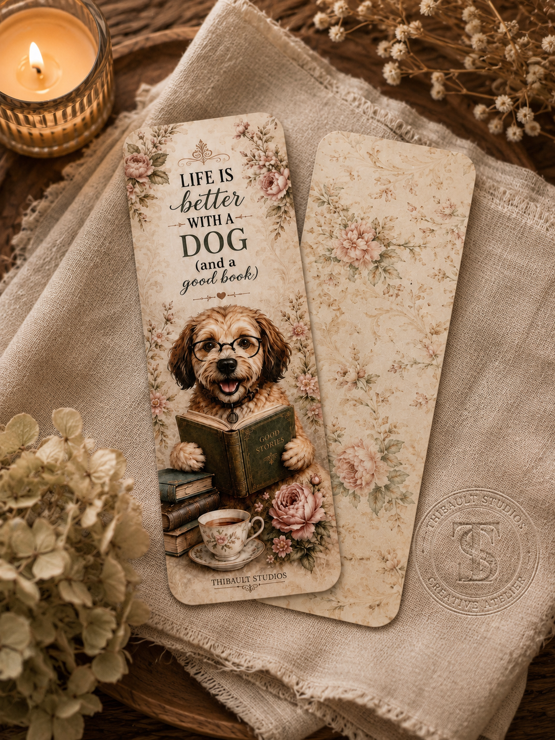 Life Is Better With a Dog (and a Good Book) | Bookmark