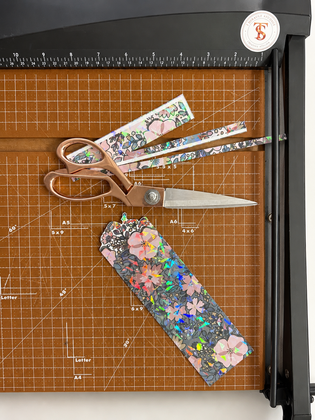 Midnight Garden Collection - Floral Holographic Bookmarks
