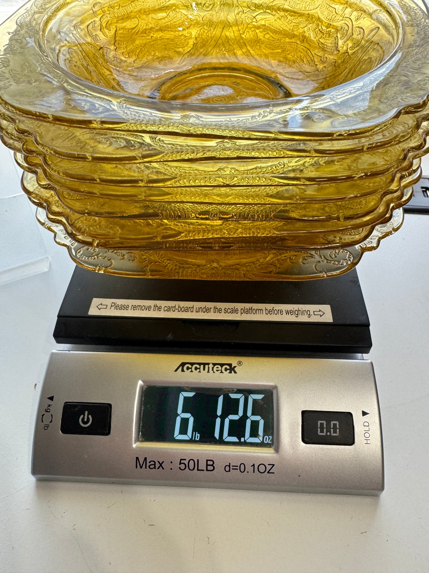 Vintage Pressed Glass Bowls, Early 20th Century, Set of 8