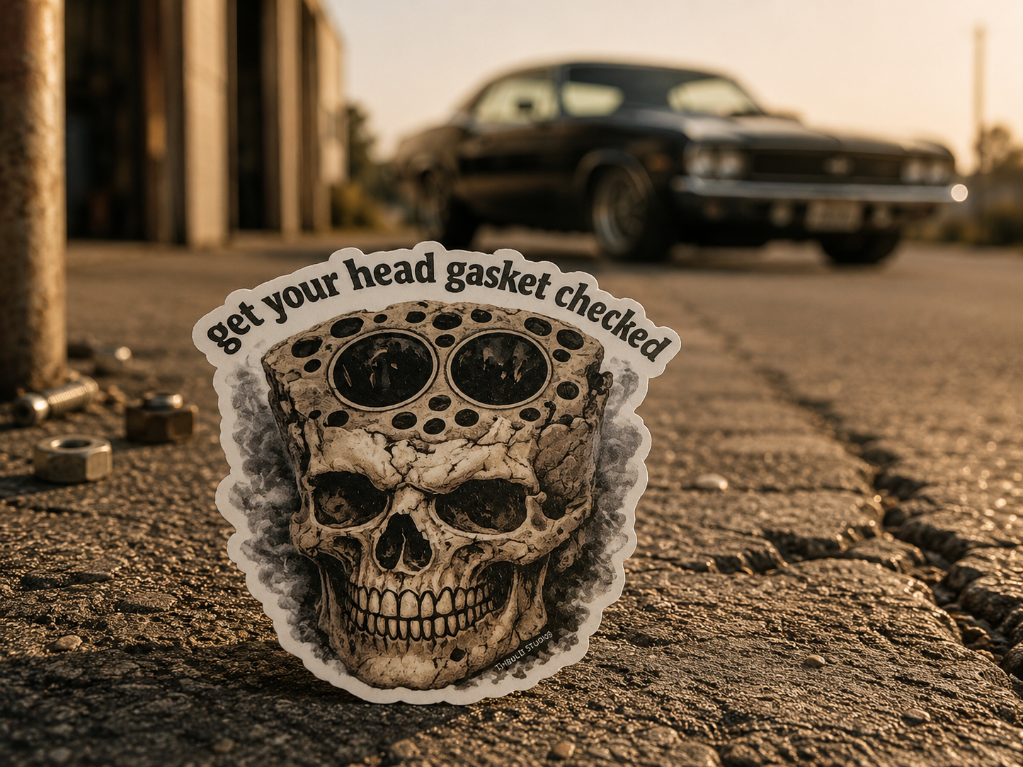 Get Your Head Gasket Checked Vinyl Sticker