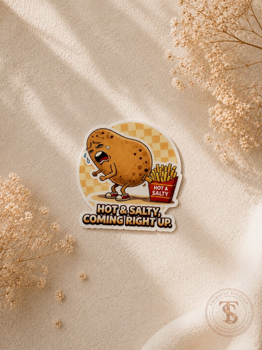 Hot & Salty, Coming Right Up! Sticker