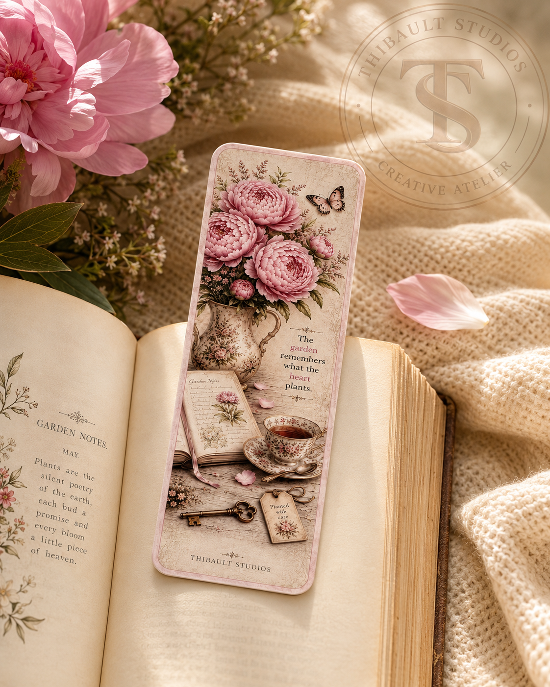Peony Garden Collection No. 01 Bookmark