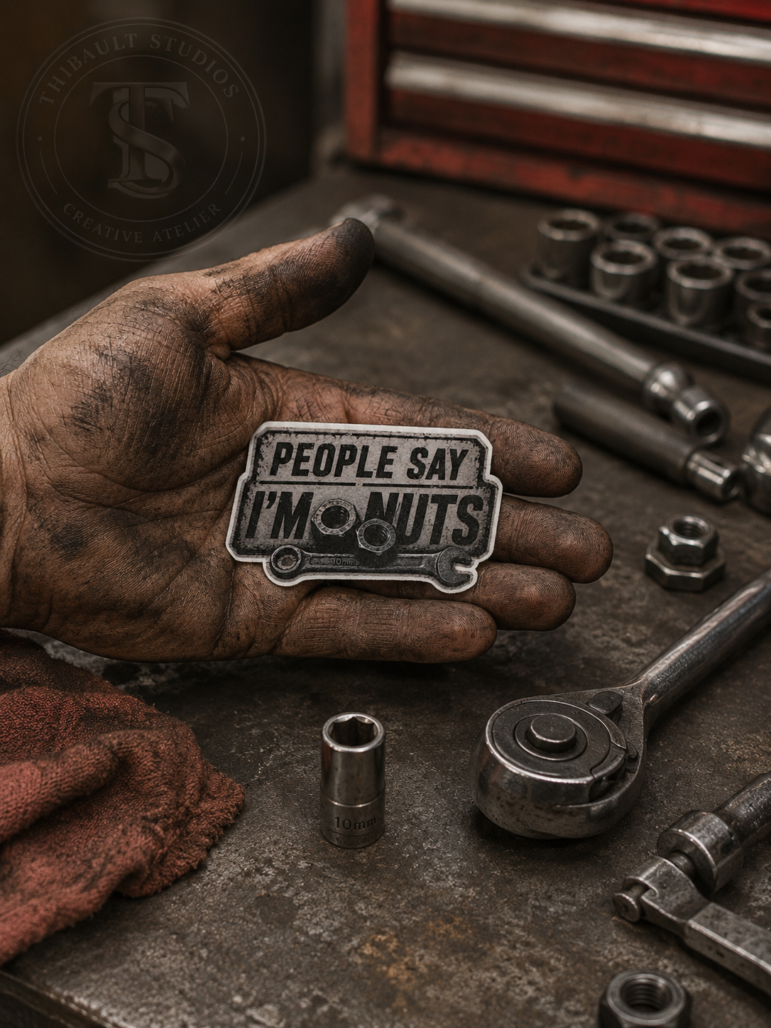 People Say I'm Nuts Vinyl Sticker