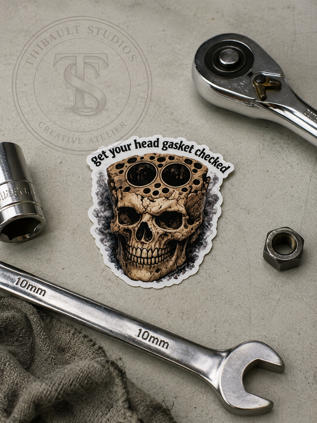 Get Your Head Gasket Checked Vinyl Sticker