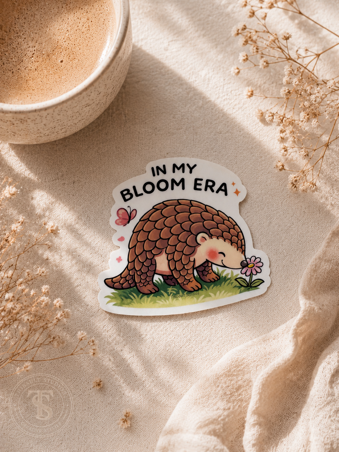 In My Bloom Era Pangolin Sticker
