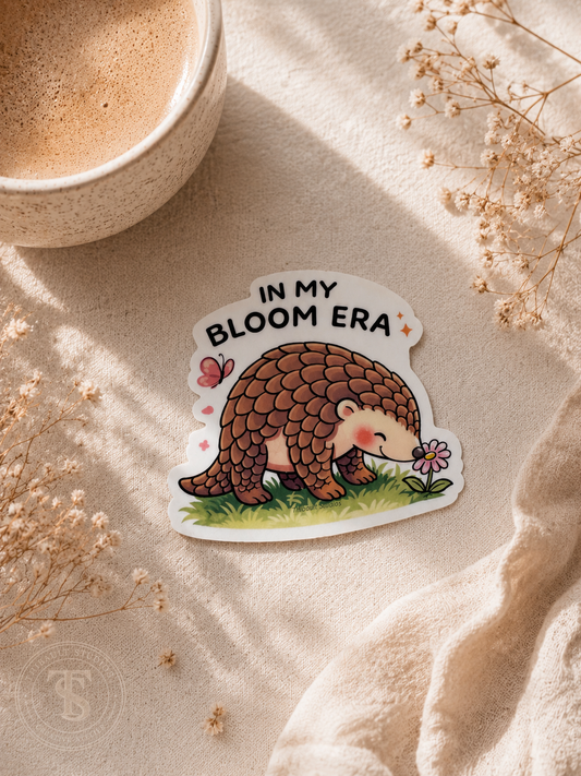 In My Bloom Era Pangolin Sticker