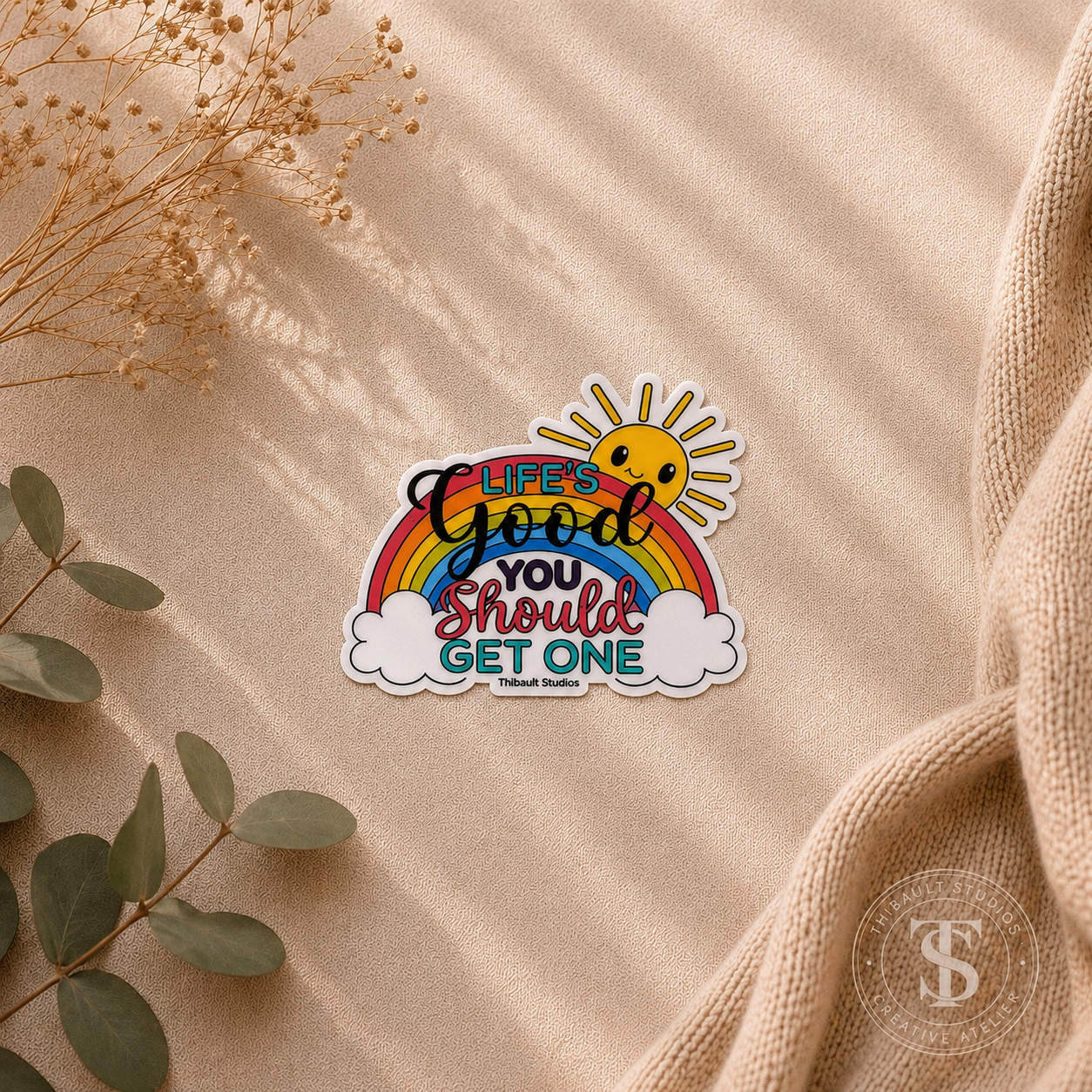 Life's Good Vinyl Sticker