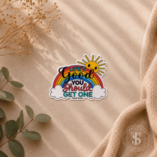 Life's Good Vinyl Sticker