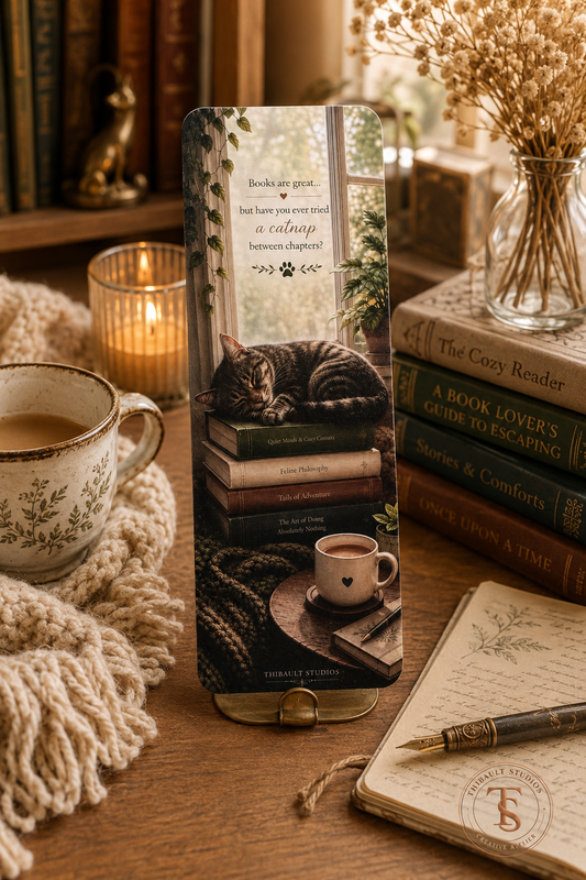 Books Are Great Cat Bookmark