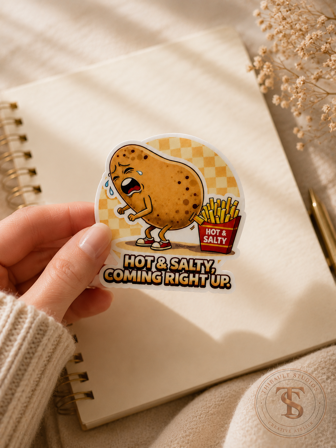 Hot & Salty, Coming Right Up! Sticker