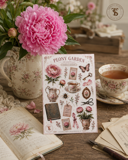 Peony Garden Collection No. 1 Sticker Sheet