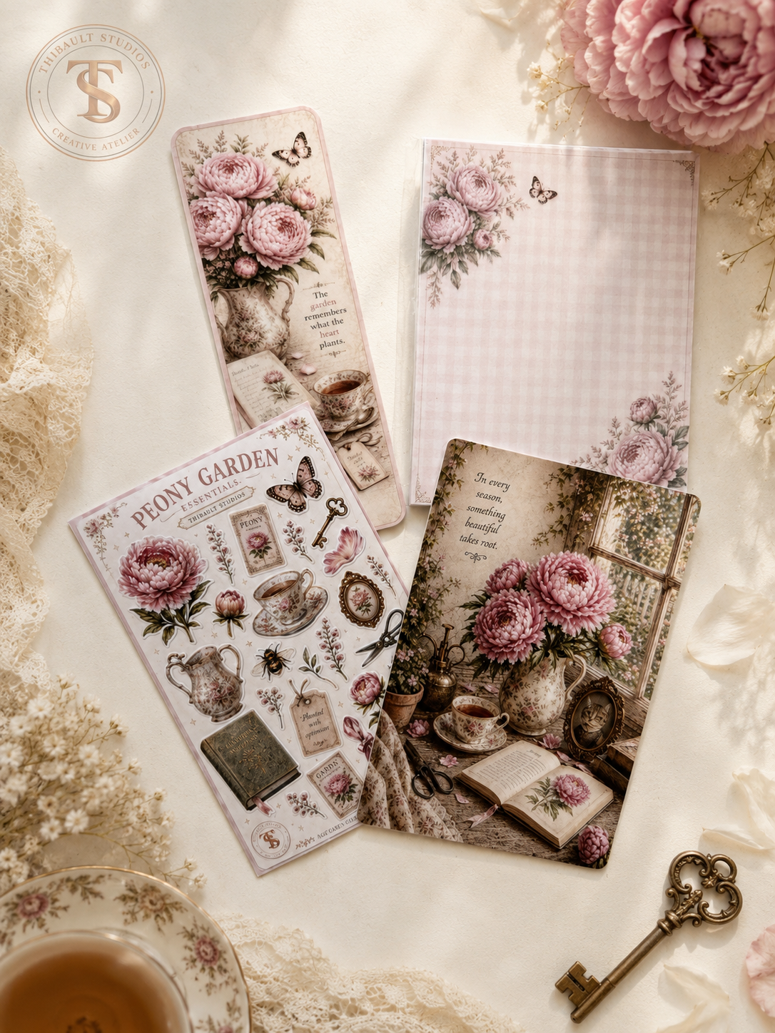 Peony Garden Collection No. 01 Bookmark